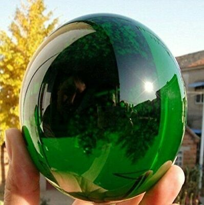 #ad 40MM Natural Green Obsidian Sphere Large Crystal Ball Healing Stone $7.43