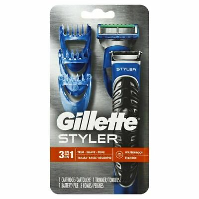 #ad #ad Gillette Styler 3 in 1 Trim Shave Edge Waterproof Men#x27;s Razor 1 Cartridge Sealed $18.90