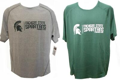 #ad NEW Minor Flaw Michigan State Spartans MENS Sizes S M L XL Performance Shirt $4.54