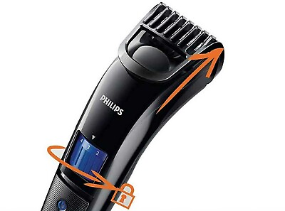 #ad Philips Rechargeable Cordless Beard Hair Trimmer Skin Friendly Blade Protection $30.40