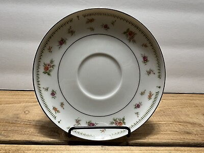 #ad Vintage Abington fine porcelain china saucers rose pattern $7.99