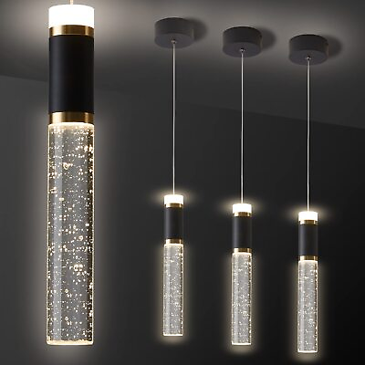 #ad Led Pendant LightCrystal Modern Led Kitchen Island Light FixtureAdjustable ... $229.36