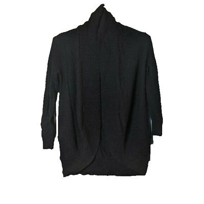 #ad Style And Co Womens XS Black Long Sleeve Open Cardigan Sweater   $15.43