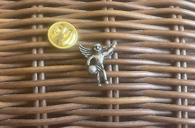 #ad SPORT JEWELRY 6 Bowlng ANGEL PEWTER PINS $2.99