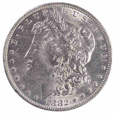 #ad 1882 O Overmint Mark VAM Morgan Silver Dollar BU Top 100 Coin RARE UNCIRCULATED $399.99