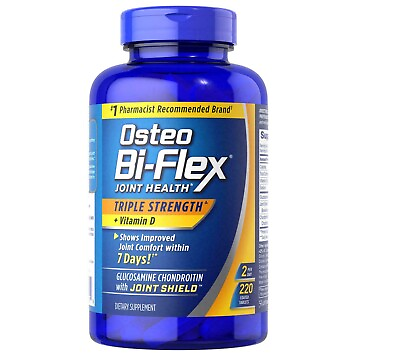 #ad Osteo Bi Flex Joint Health Triple Strength Turmeric 220 tablet exp 4 26 $40.99