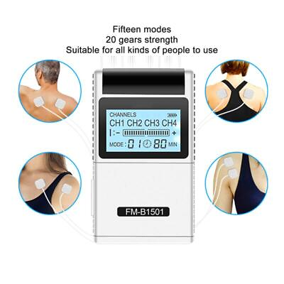 #ad 15 Modes TENS Massager 20 Gears Low Frequency Pulse Therapy Device $31.93