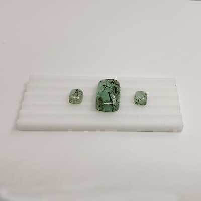 #ad Natural Emerald Russian Gemstone Plain Hand Polished Octo Shape Loose Stone 3 Pi $222.96