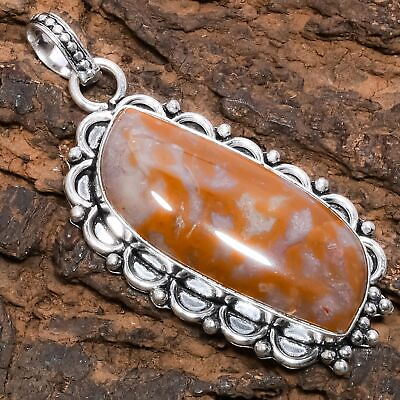 #ad African Moss Gemstone 925 Sterling Silver Jewelry Pendant 2.36quot; $8.20