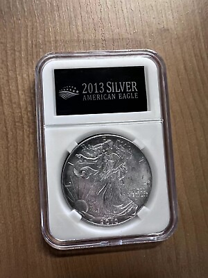 #ad 2013 American Silver Eagle BU 1 Oz Coin US $1 Dollar Mint Uncirculated Brilliant $26.96