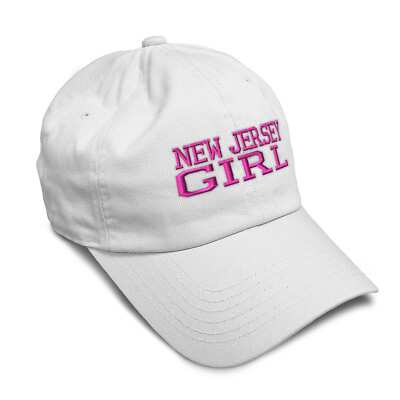 #ad Soft Women Baseball Cap New Jersey Girl Usa America A Embroidery Buckle Closure $23.99
