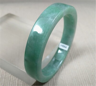 #ad 52.6mm Natural Green Ancient Jadeite Jade Bracelet Bangle Emerald Bracelets $23.20