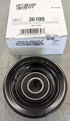 #ad 36100 Gates DriveAlign Grooved Idler Pulley 3.21 x 1.14 Uses 6203 Sealed Bearing $15.50
