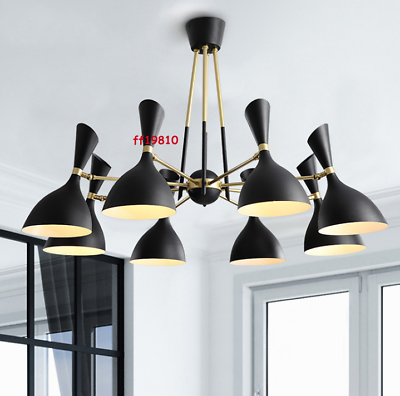#ad Modern Black White Living Room Chandelier Light Lamp Ceiling Fixtures Pendent $293.48