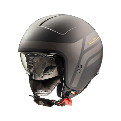 #ad Premier Rocker ON 19 Black Gun Open Face Jet Motorcycle Crash Helmet GBP 60.20