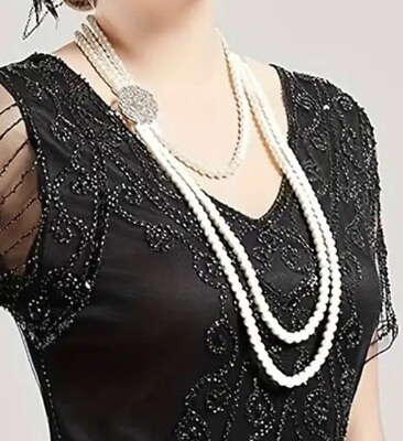 #ad Bollywood Jewelry Long Faux Pearl Mala Necklace Wedding Season Party Celebration $17.00