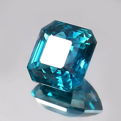#ad 5Ct Natural Indicolite Blue Green Tourmaline Asscher Cut Loose Gemstone $28.79