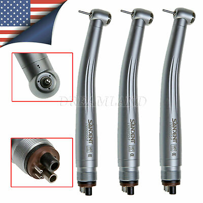 #ad 3pcs SANDENT NSK PANA MAX Style Dental High Speed Handpiece Push Button 4 Holes $40.69