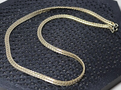 #ad Vintage Gold Tone Necklace 8quot; w Clasp $12.98