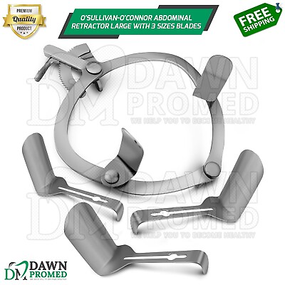#ad O#x27;Sullivan O#x27;Connor Abdominal Retractor Large With 3 Size Interchangeable Blades $73.98