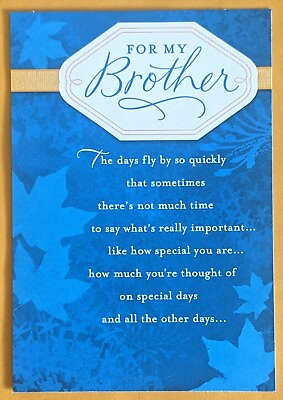 #ad quot;For My Brotherquot; Birthday Greeting Card Envelope 5x7quot; . $4.99