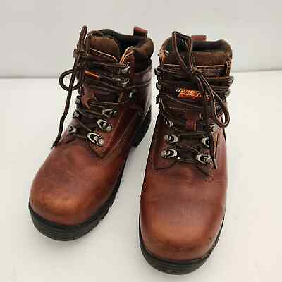 #ad Thorogood Safety Steel Toe Shock Resistance Leather Work Boots 804 4900 mens 4 W $40.00
