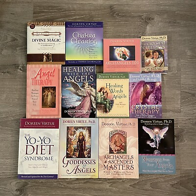 #ad Doreen Virtue 12 Book amp; CD Lot Archangels Angels Goddesses Crystal Children $79.00