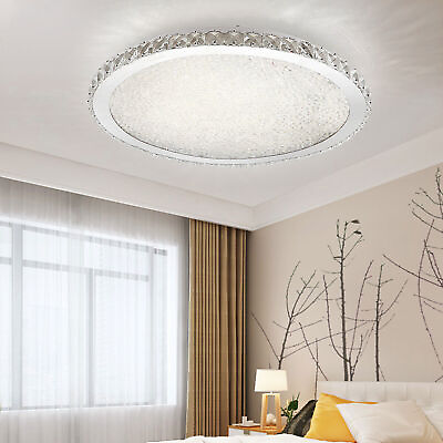 #ad Modern Flush Mount Crystal Chandelier LED Ceiling Lighting Pendant Lamp Fixture $52.87