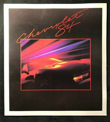 #ad 1984 CHEVROLET CHEVY Full Line Camaro Corvette Color Sales Brochure $9.99