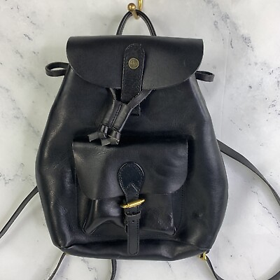 #ad OLD TREND Backpack Isla handcrafted leather vintage Retro flap Buckel 2YK $128.00