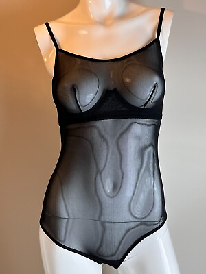 #ad CLO Intimo Babydoll Women#x27;s Sexy Black Bodysuit $79.90