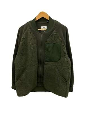 #ad Fleece jacket L Polyester GRN Solid color $95.54