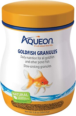#ad Aqueon Goldfish Fish Food Slow Sinking Granules 5.8 Ounce 100106053 $8.97