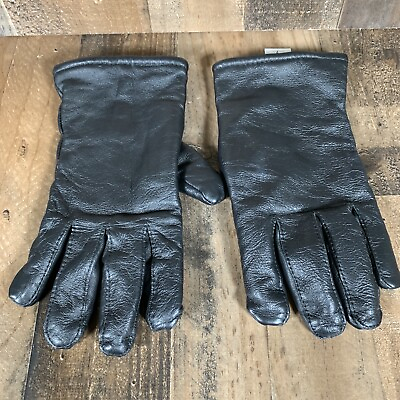 #ad Leather Sheepskin Gloves Black Size 7 Unwrapped Inc. $17.99