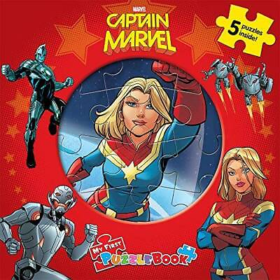 #ad Marvel Captain Marvel My First Puzzle Book Board book GOOD $3.97