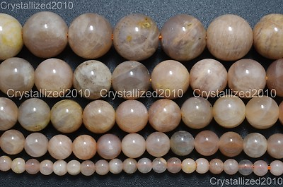#ad Natural Sunstone Gemstone Round Loose Beads 6mm 8mm 10mm 12mm 14mm 16mm 15.5quot; $7.97