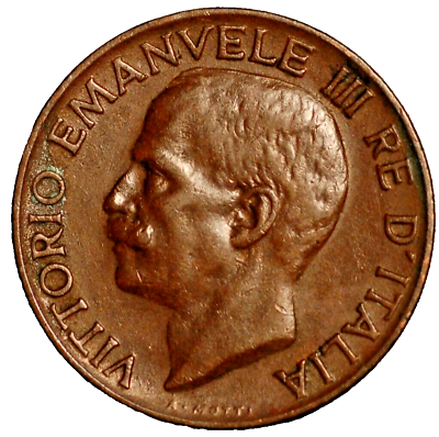 #ad Italy 5 Centesimi 1926 Vittorio Emanuele III KM# 59 $4.00
