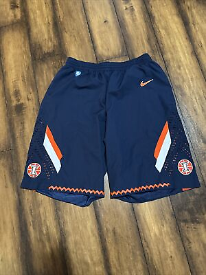 #ad Nike Illinois Fighting Illini Authentic Basketball Shorts Sz XL Nike Navy Shorts $24.99