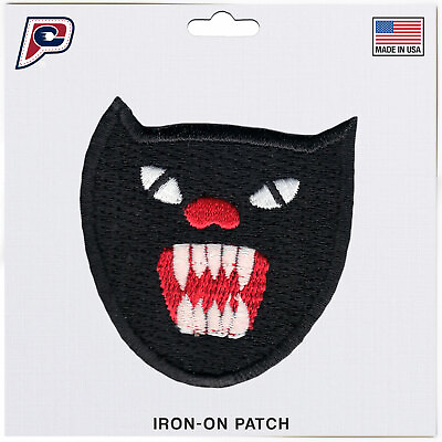 #ad Panther Head Motif Iron On Embroidered Applique Patch $10.99
