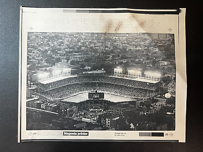 #ad 1988 MLB Wrigley Field 1st Night Cubs Game Type 3 9x11 Original Photo $20.00