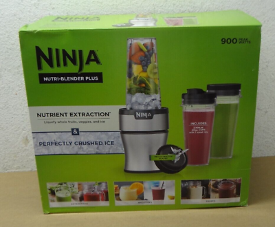 #ad Ninja BN301 Nutri Blender Plus 20 Oz. Single Serve Blender Silver $57.99