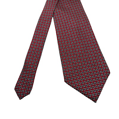 #ad VTG Lauren Ralph Lauren necktie tie green label red purple 4quot; x 56quot; 100% silk $14.95