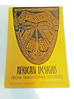 #ad African Designs from Traditional Sources Graphic Tribal Art Book $9.00
