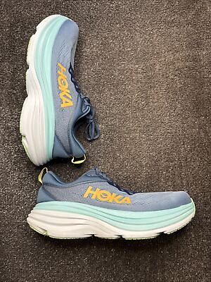 #ad Hoka One Bondi 8 Men’s Size 10 2E wide 1127953 Real Teal Shadow Running Shoes $89.00