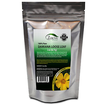 #ad Damiana Leaf Loose Tea Cut amp; Sifted Pure Herbal Tea Caffeine free in Pouch $13.45