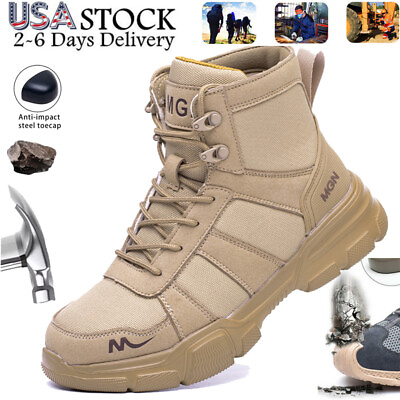 #ad Indestructible Mens Safety Shoes Steel Toe Sneakers Work Boots Hiking Waterproof $29.99