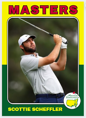 #ad 2024 Scottie Scheffler Future Star Golf Rookie Card PGA 2024 Masters Tournament $9.99