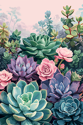 #ad Succulents Plants Digital Image Picture Photo Wallpaper Background Desktop Art $0.99