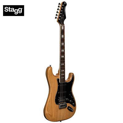 #ad Stagg Vintage Series S 60 Solid Alder Body Electric Guitar Natural SES 60 NAT $199.99