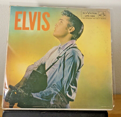 #ad ELVIS PRESLEY ELVIS RARE LP 1956 RARE BACK COVER TESTED VG 2ND ALBUM $70.00